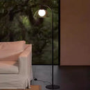 Axyaa LED Glass Shade Floor Lamp - Modern Minimalist Living Room and Bedroom Lighting
