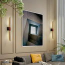 Axyaa Metal Wall Lights, Parlor Bedroom Sconce, Imitation Wood Lamp