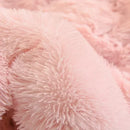 Axyaa Plush Pink Mink Velvet Queen Bedding Set with Sheets