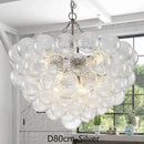 Axyaa Nordic Glass Bubble Chandelier LED Ceiling Light