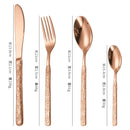 Axyaa Palace Steak Fork Set Elegant Stainless Steel Cutlery