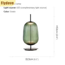 Axyaa Retro Glass Desk Lamp LED Bedroom Lighting
