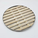 Axya Bamboo Steamer with Stainless Steel Frame - Cooker for Dim Sum, Dessert, Meat