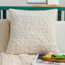 Axyaa Rabbit Fur Cushion Cover: Soft Plush 45x45cm for Cozy Home Decor