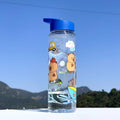 Axyaa Cute Animal Print Water Bottle - Lightweight Leakproof Thermos for School, Travel