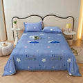 Axyaa Cartoon Panda Flannel Blanket Set with Pillowcases for Sofa Bed Bedspread