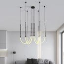 Axyaa Designer Duplex Nordic LED Chandelier for Living Room and Restaurant
