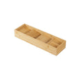 Axyaa Bamboo Cutlery Storage Box: Retractable Tableware Organizer & Drawer for Kitchen Utensils