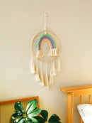 Macrame Rainbow Wall Hanging Decor for Stylish Home Interiors by Axyaa