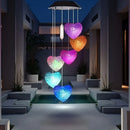 Axyaa Heart LED Solar Garden Light Chandelier for Outdoor Decoration