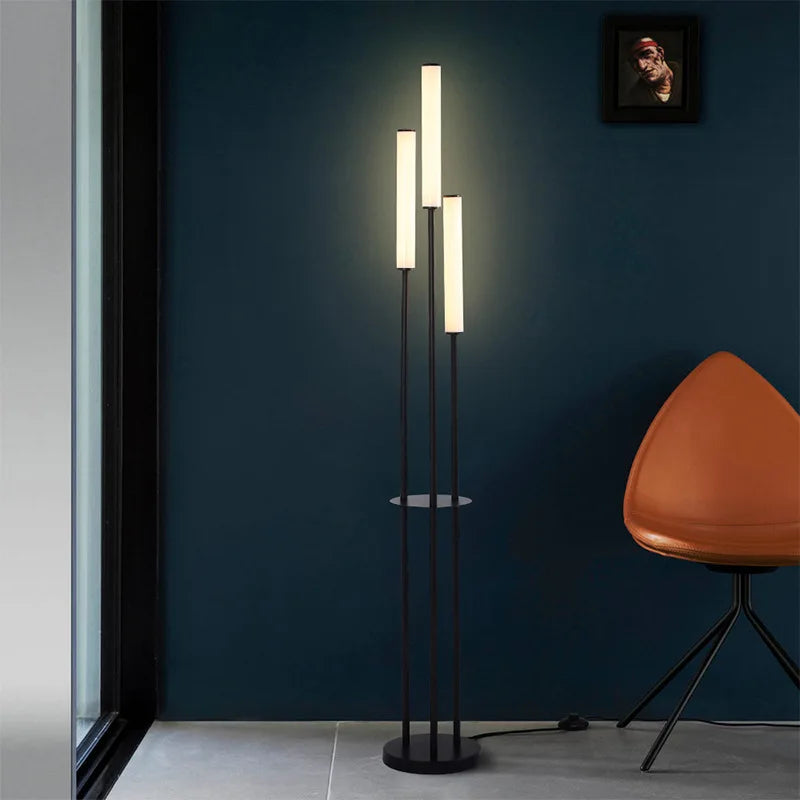 Axyaa Nordic Living Room LED Floor Lamp - Modern, Simple, Infinite Dimming