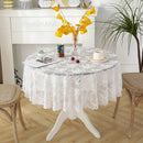 Axyaa White Lace Tablecloth for Wedding Decor and Events