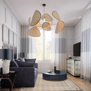 Nordic Bamboo Weave Pendant Chandelier by Axyaa - Modern LED Lighting for Home & Hospitality