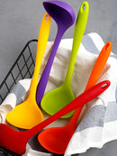 Axyaa Silicone Soup Spoon Ladle 29cm - Non-Stick Large Kitchen Utensil