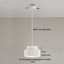 Axyaa Nordic LED Pendant Lamp Cream Resin Hanging Light Fixtures