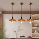Axyaa Vintage Wood and Glass Chandelier - High-End Bedside Lamp for Bar & Restaurant