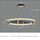 Axyaa Nordic LED Chandelier Pendant Light for Home Decor