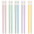 Axyaa Love Chopsticks Set - Colorful Korean Sushi Alloy Non-Slip Reusable with Storage Box