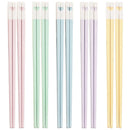 Axyaa Love Chopsticks Set - Colorful Korean Sushi Alloy Non-Slip Reusable with Storage Box