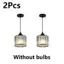 Axyaa Crystal Pendant Light for Restaurant Bar, Kitchen, Bedroom - Modern Minimalist Design