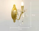 Axyaa Crystal Copper Chandelier with Pearl Decoration - Romantic Candle Light