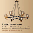 Axyaa European Retro Copper Pendant Light for Modern Dine & Living Room Decor