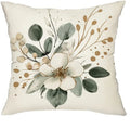 Axyaa Floral Leaf Pattern Pillowcase: Modern Minimalist Home Decor