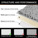 Axyaa Chenille Bathroom Plush Carpet Soft Anti-Slip Bath Mat