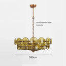 Axyaa French Glass Chandelier Ceiling Lamp for Stylish Indoor Lighting