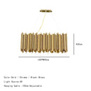 Axyaa Pipe Organ LED Chandelier: Modern Grand Staircase Pendant Light for Home Living Room