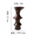 Axyaa Red Bamboo Knot Ceramic Vase: Geometric Splicing Handicraft Home Decor