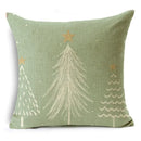 Axyaa Christmas Plant Series Pillow Covers - Festive Home Décor