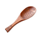 Axya Fish Rice Spoon: Japanese and Korean Kitchen Cutlery and Wooden Spoon