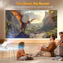 Axyaa HY300Max Portable Projector: 400ANSI WiFi6, Auto Focus, 8K Full HD, Home Outdoor Cinema