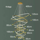 Axyaa Nordic Home Decoration Stair Chandelier Living Room Bedroom Dining Room Pendant Lights Ceiling Light Indoor Lighting