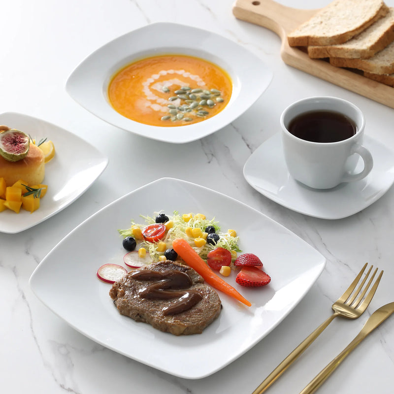 Axya Porcelain Dinner Tableware Set for 12 Person