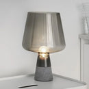 Axyaa Modern Minimalist LED Table Lamp with Cement Glass Design
