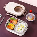 Axyaa Stainless Steel Thermal Lunch Box Set with Spoon - Leak-Proof Bento for Adults