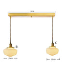 Axyaa Milky White Glass LED Pendant Chandelier