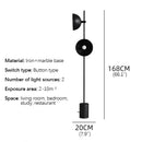 Axyaa Modern Vintage Marble Floor Lamp LED Standing Light for Home Living Room
