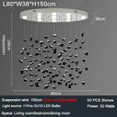 Axyaa Crystal Chandelier: Modern Lobby Design, Artistic Hotel Living Room Lighting