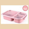 Axyaa Wheat Straw Bento Box with Compartment - Eco-Friendly & Microwave Safe