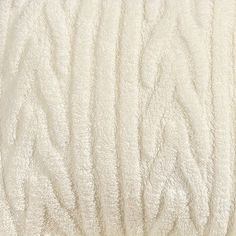 Axyaa Plush Cream White Throw Pillow Cover for Cozy Home Decor