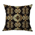 Axyaa Black Gold Line Cushion Cover Pillow Case, Home Decor for Living Room.