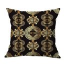 Axyaa Black Gold Line Cushion Cover Pillow Case, Home Decor for Living Room.