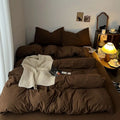 Axyaa Retro Four Piece Bedding Set with Duvet Cover and Bed Sheet