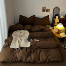 Axyaa Retro Four Piece Bedding Set with Duvet Cover and Bed Sheet