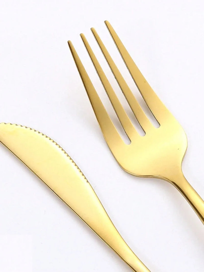Axyaa Stainless Steel Holiday Tableware Set for Festive Gift Giving.