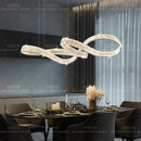 Axyaa Crystal Chandelier Pendant Light for Living and Dining Room