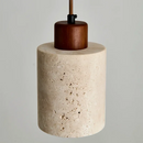 Cream Stone Pendant Light by Axyaa: Retro Style for Homestay, Restaurant, Bedroom.